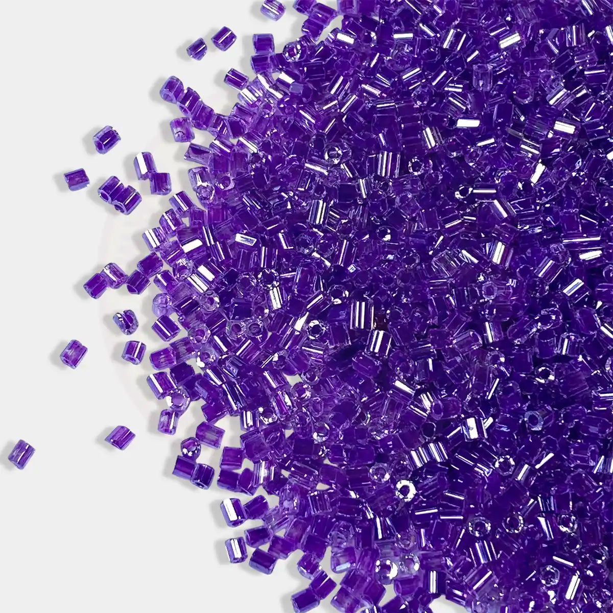 Cutdana or Cut Beads Violet Color 2mm 12/0 - Pack of 50 grams