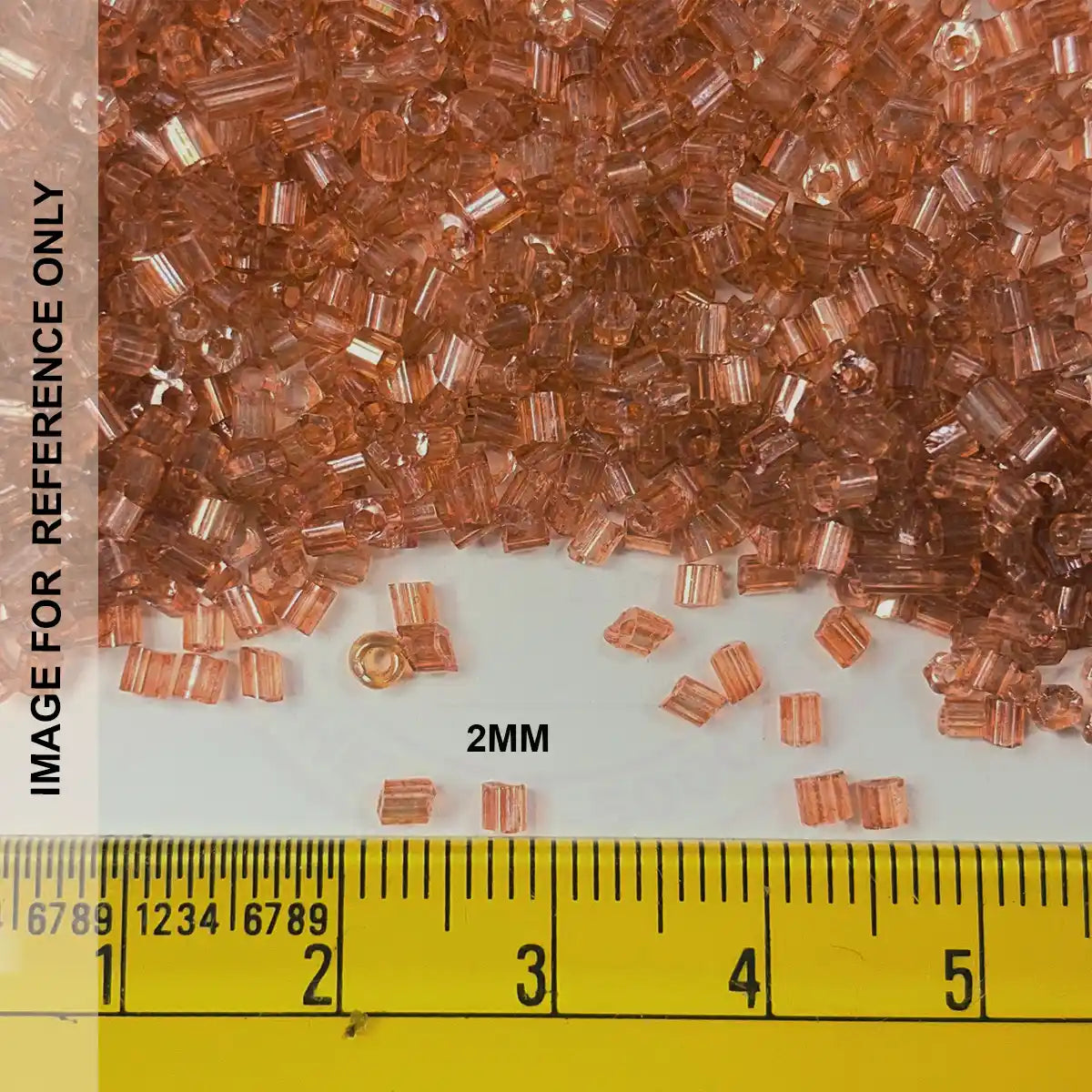 Cutdana or Cut Beads Brown Color 2mm 12/0 - Pack of 50 grams