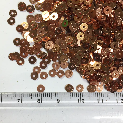 Sequence Round Shape Color Copper 4MM (25 Grams)