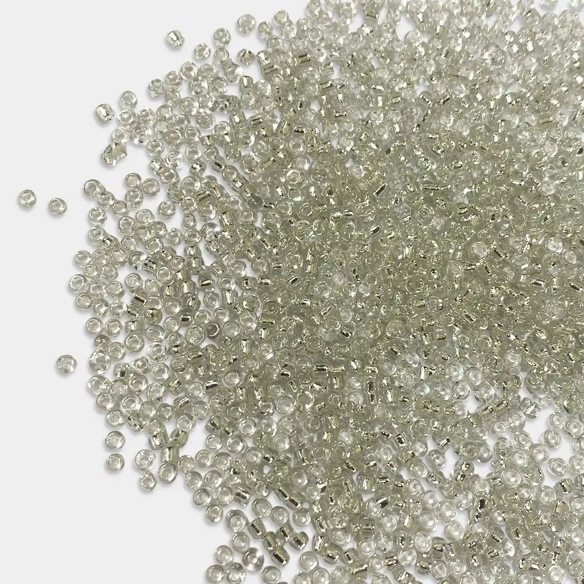 Sugar or Seed Beads Silver or Glass White Color 10/0(2mm) 100Grams Pack