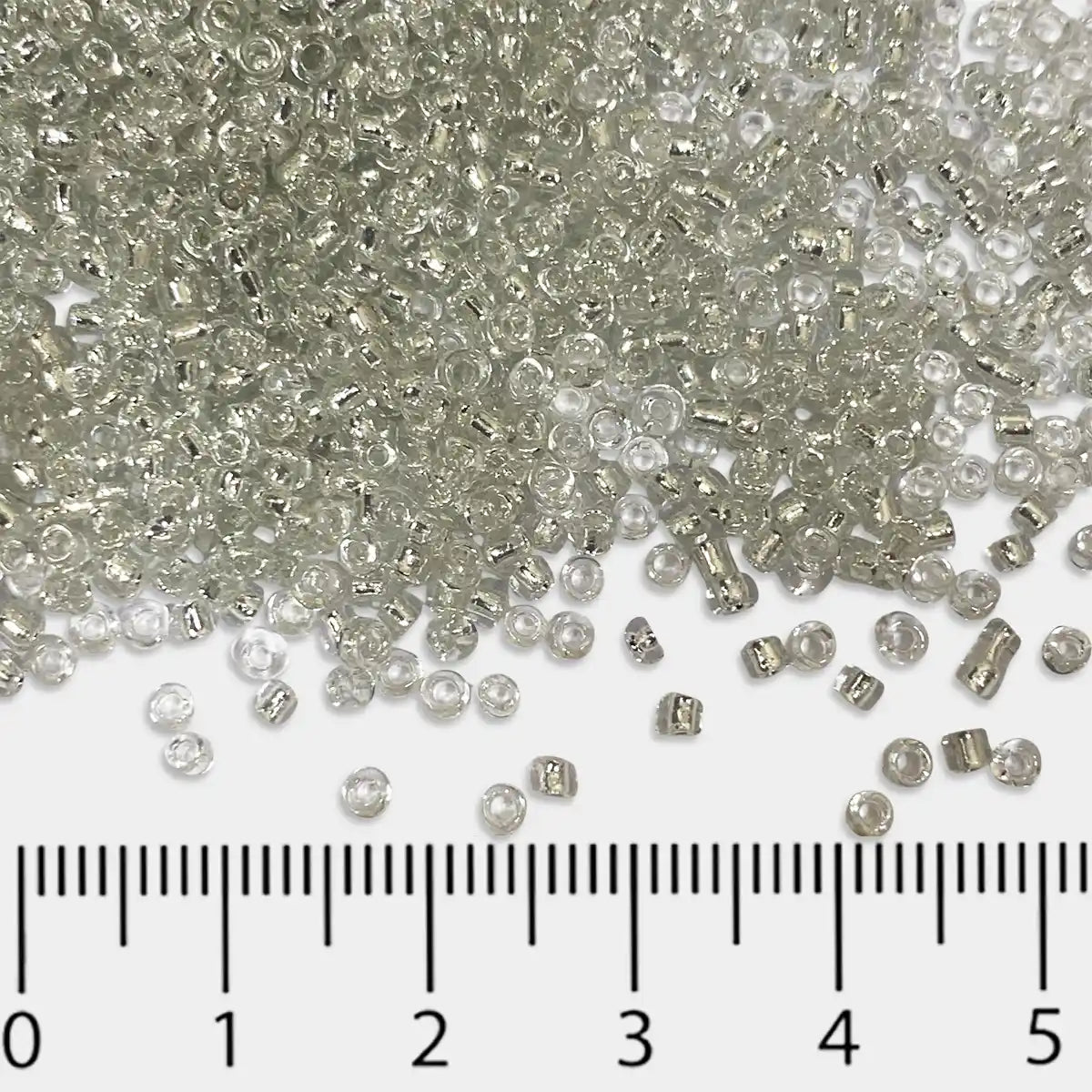 Sugar or Seed Beads Silver or Glass White Color 10/0(2mm) 100Grams Pack