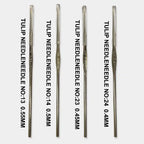 Tulip Needle Combo Pack of 4 – Size 13, 14, 23, 24 – Embroidery & Aari Work Needles for Beads, Zardoshi & Thread Work