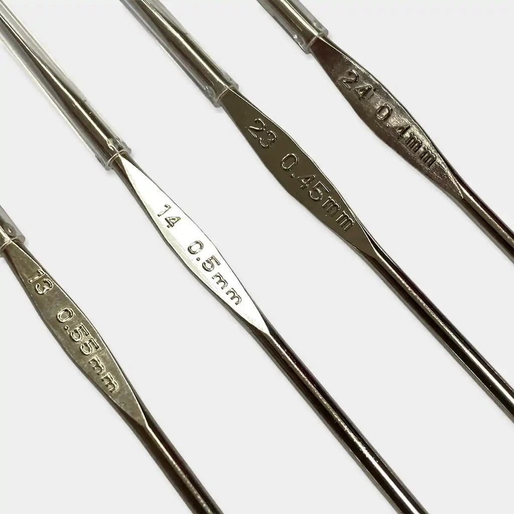 Tulip Needle Combo Pack of 4 – Size 13, 14, 23, 24 – Embroidery & Aari Work Needles for Beads, Zardoshi & Thread Work