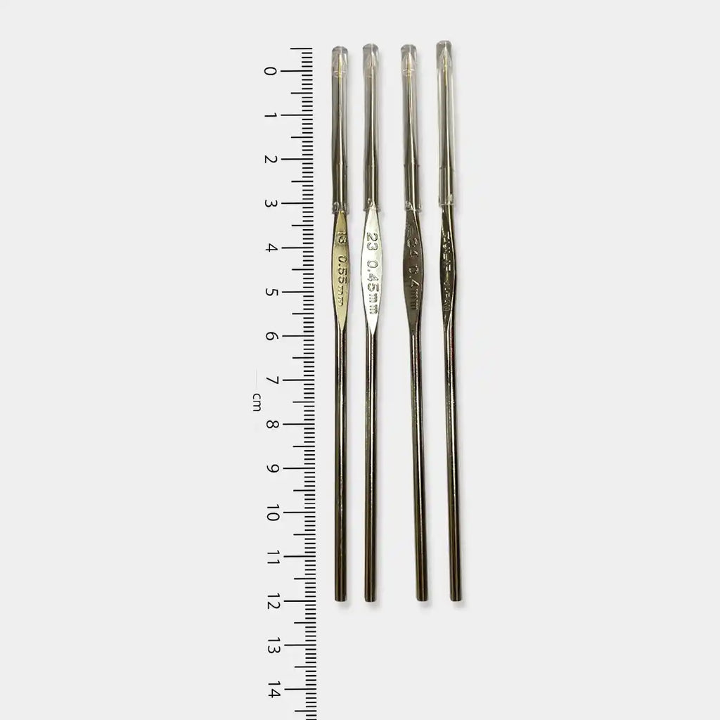 Tulip Needle Combo Pack of 4 – Size 13, 14, 23, 24 – Embroidery & Aari Work Needles for Beads, Zardoshi & Thread Work