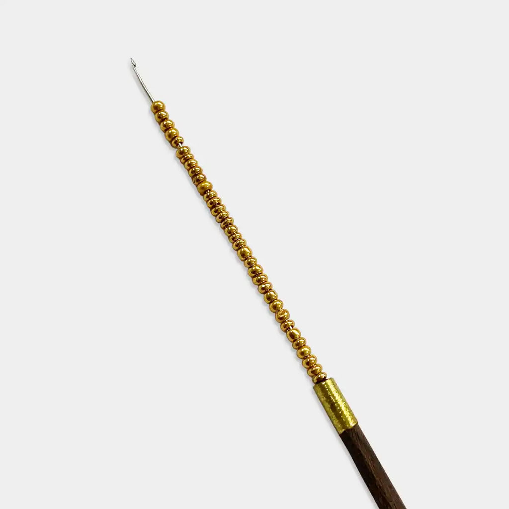 2inch Beads or Zardosi Needle Wood Handle -  Pack of 10