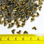 Heart or V Shape Gold Color 6x4mm Kundan Stones - Pack of 100 grams