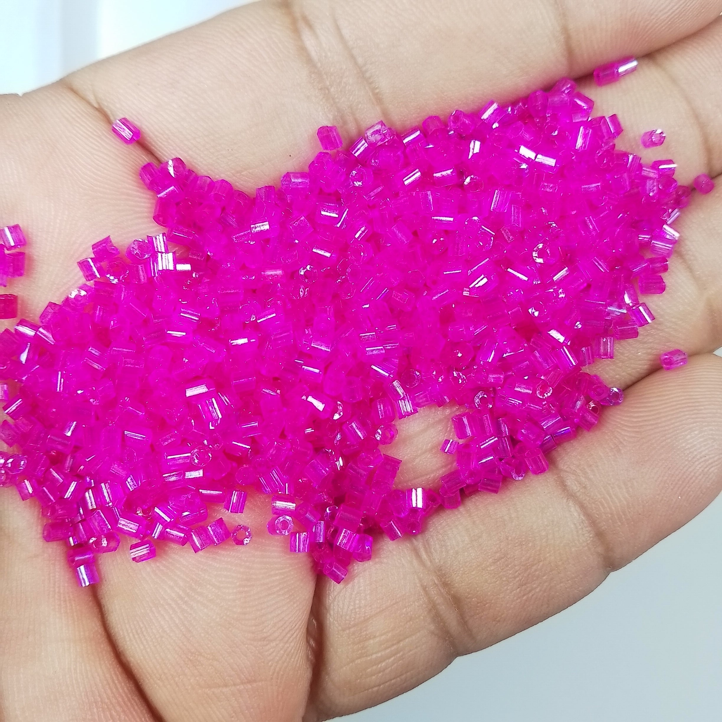 Cutdana or Cut Beads Rose Color 2mm 12/0 - Pack of 50 grams